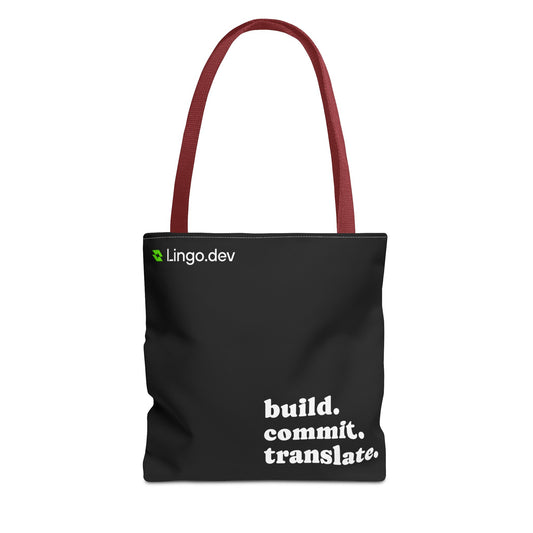 Lingo.dev Tote Bag - Build, Commit, Translate.
