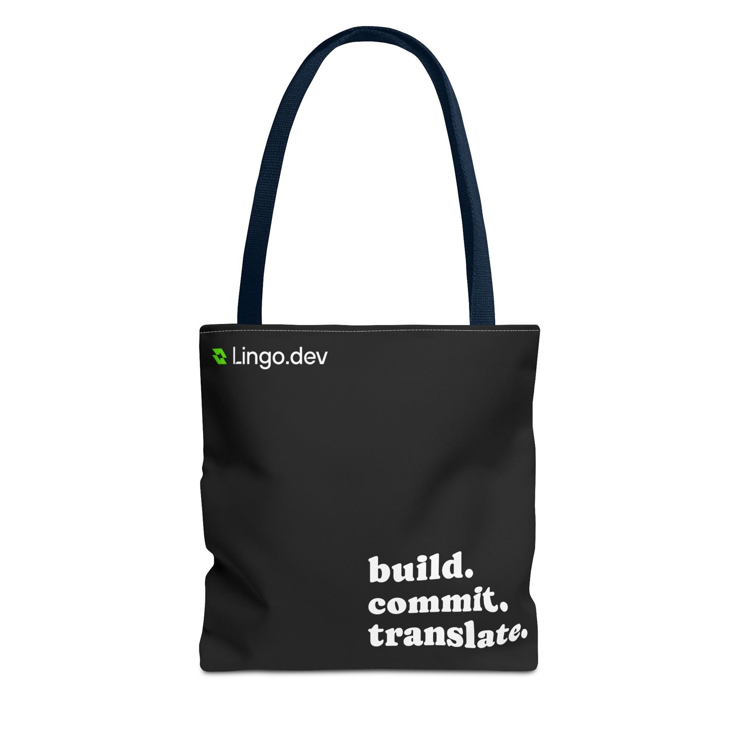 Lingo.dev Tote Bag - Build, Commit, Translate.