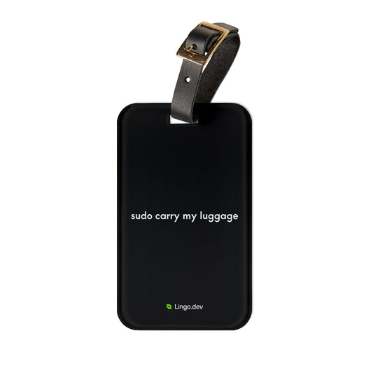 Lingo.dev luggage tag